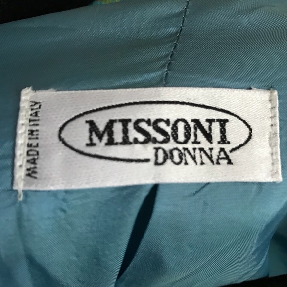 Missoni zigzag blue made in Italy Blazer sz 12 - Picture 3 of 6